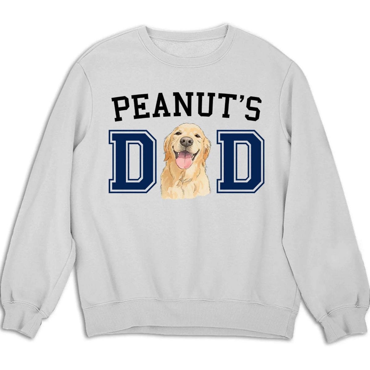 Custom Photo Christmas & Birthday Keepsake Gift • Dog Daddy Sketch - Personalized T-Shirt