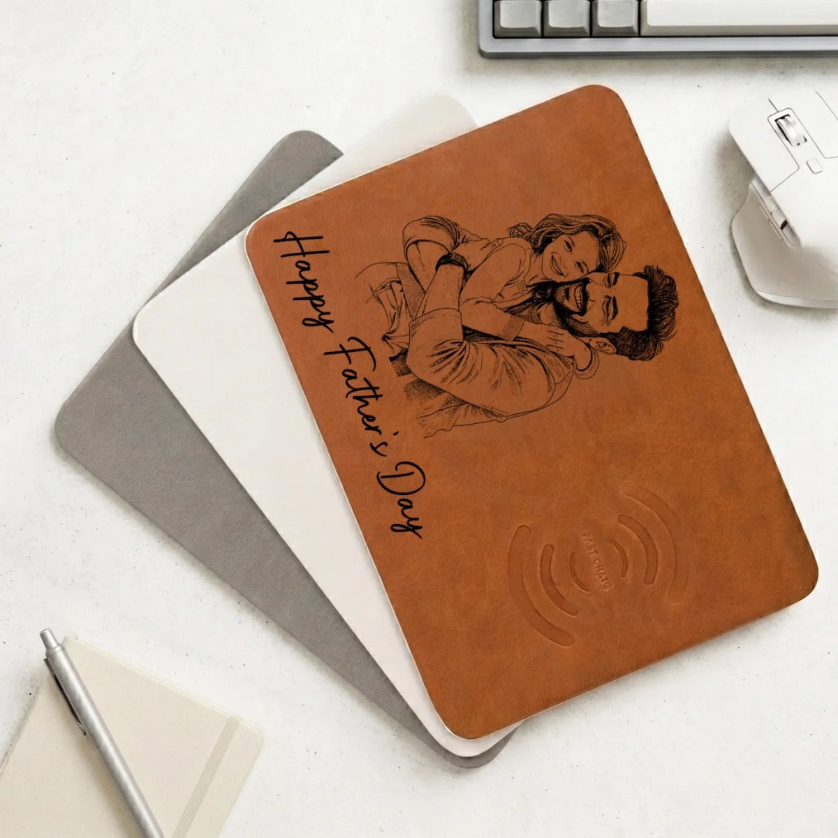 Best Dad Ever - Personalized Charging Mat
