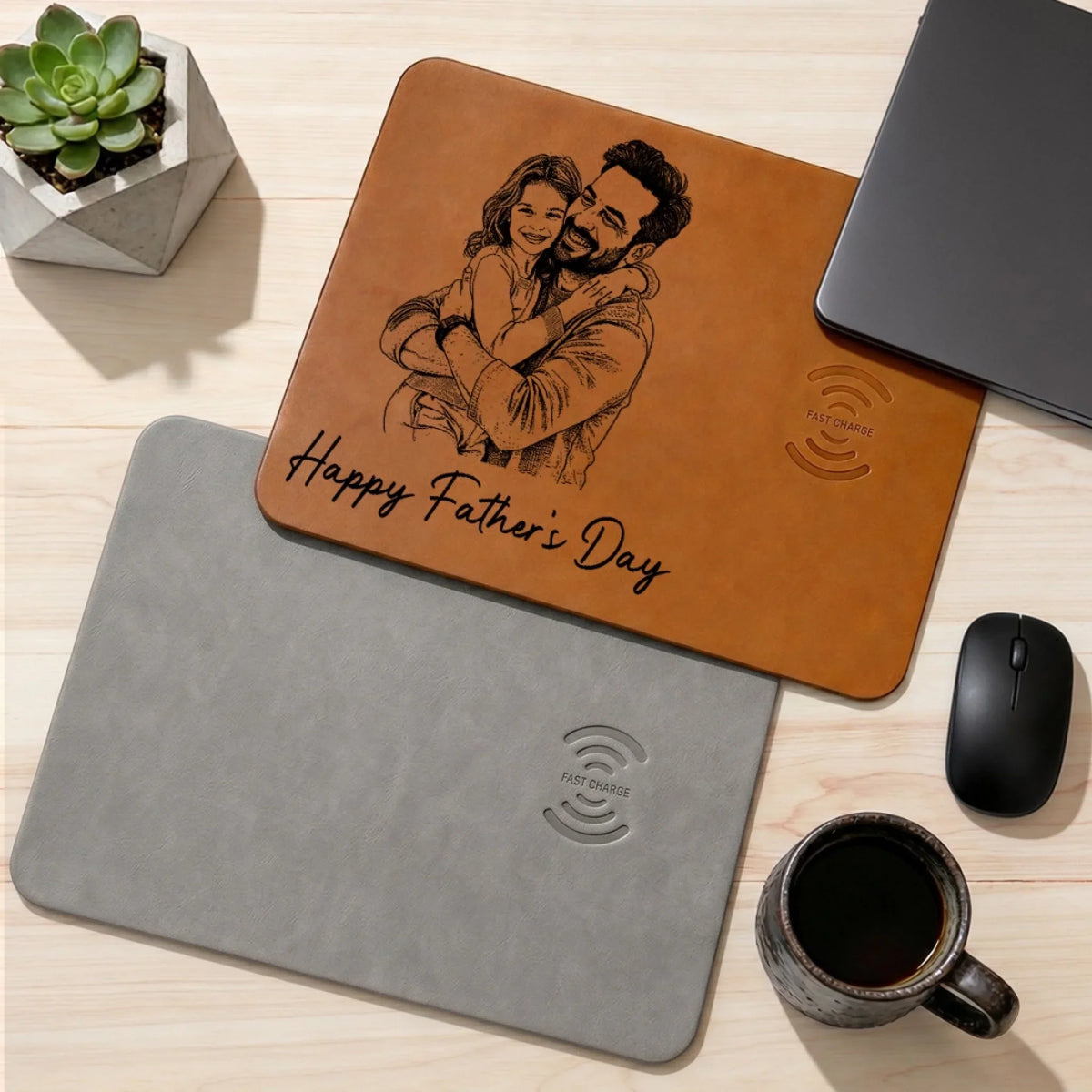 Best Dad Ever - Personalized Charging Mat