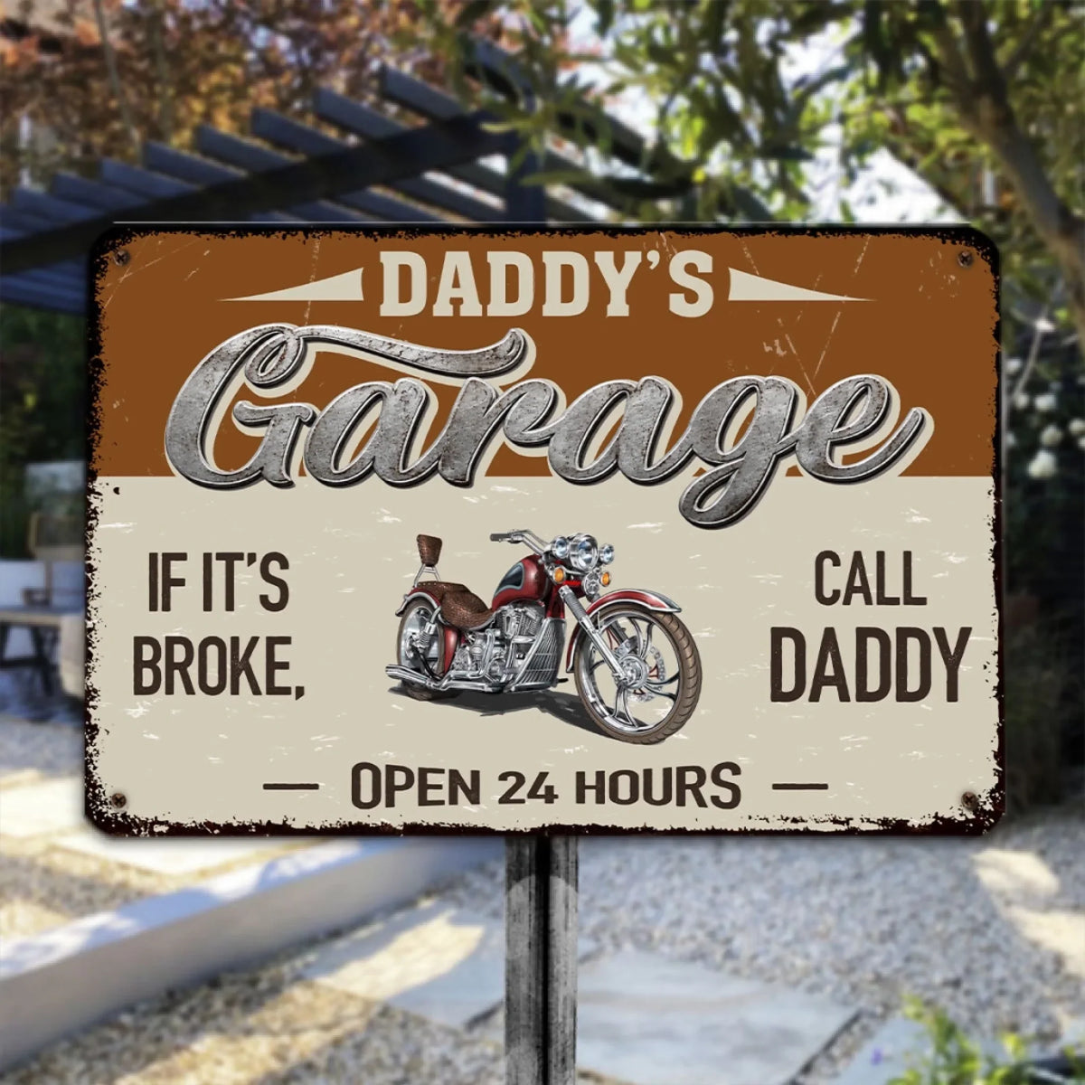 Custom Photo Home & Wall Decor, Birthday & Christmas Gift • Call Dad If It Is Broke - Personalized Metal Sign
