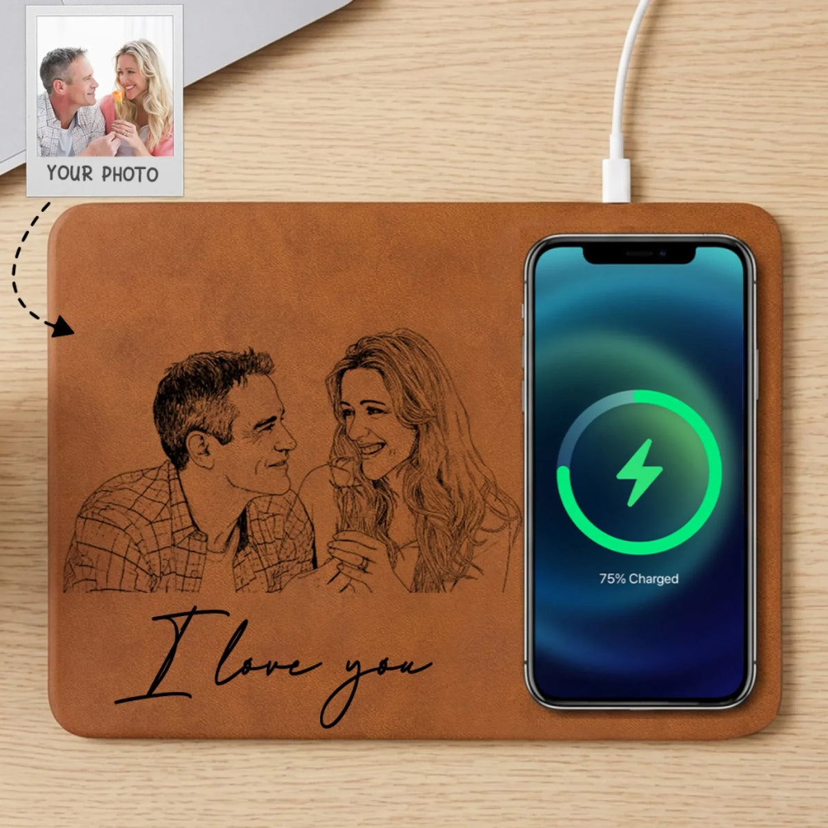 Together Forever - Personalized Charging Mat