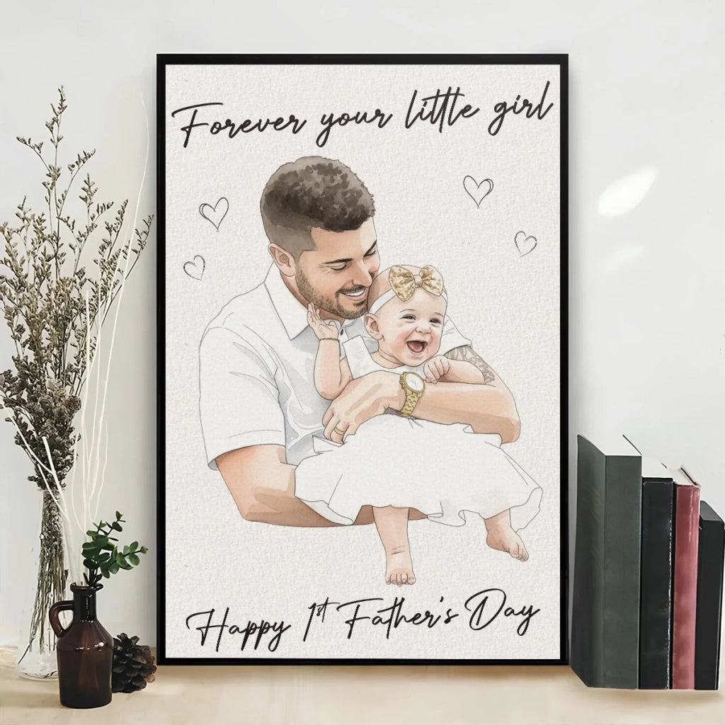 Forever Your Little Girl - Personalized Poster