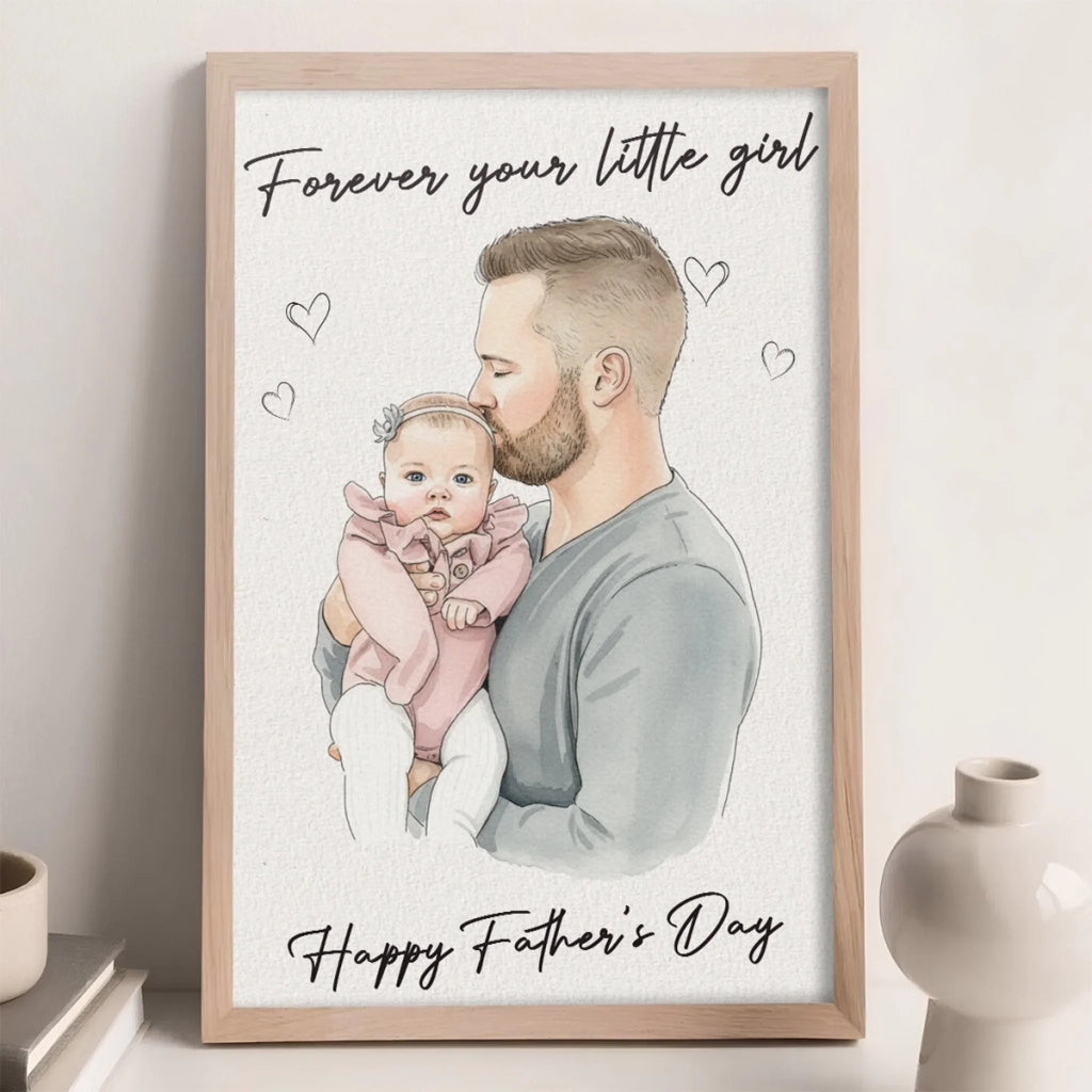 Forever Your Little Girl - Personalized Poster