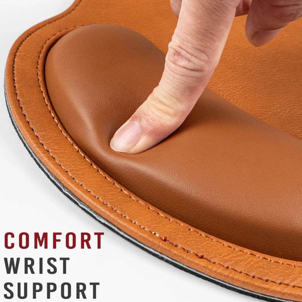 Leveling Me Up - Personalized Leather Mouse Pad