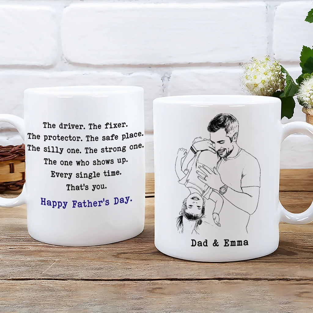 Custom Photo Father's Day, Special Gift for Dad & Grandpa • That Is You Dad - Personalized Coffee Mug