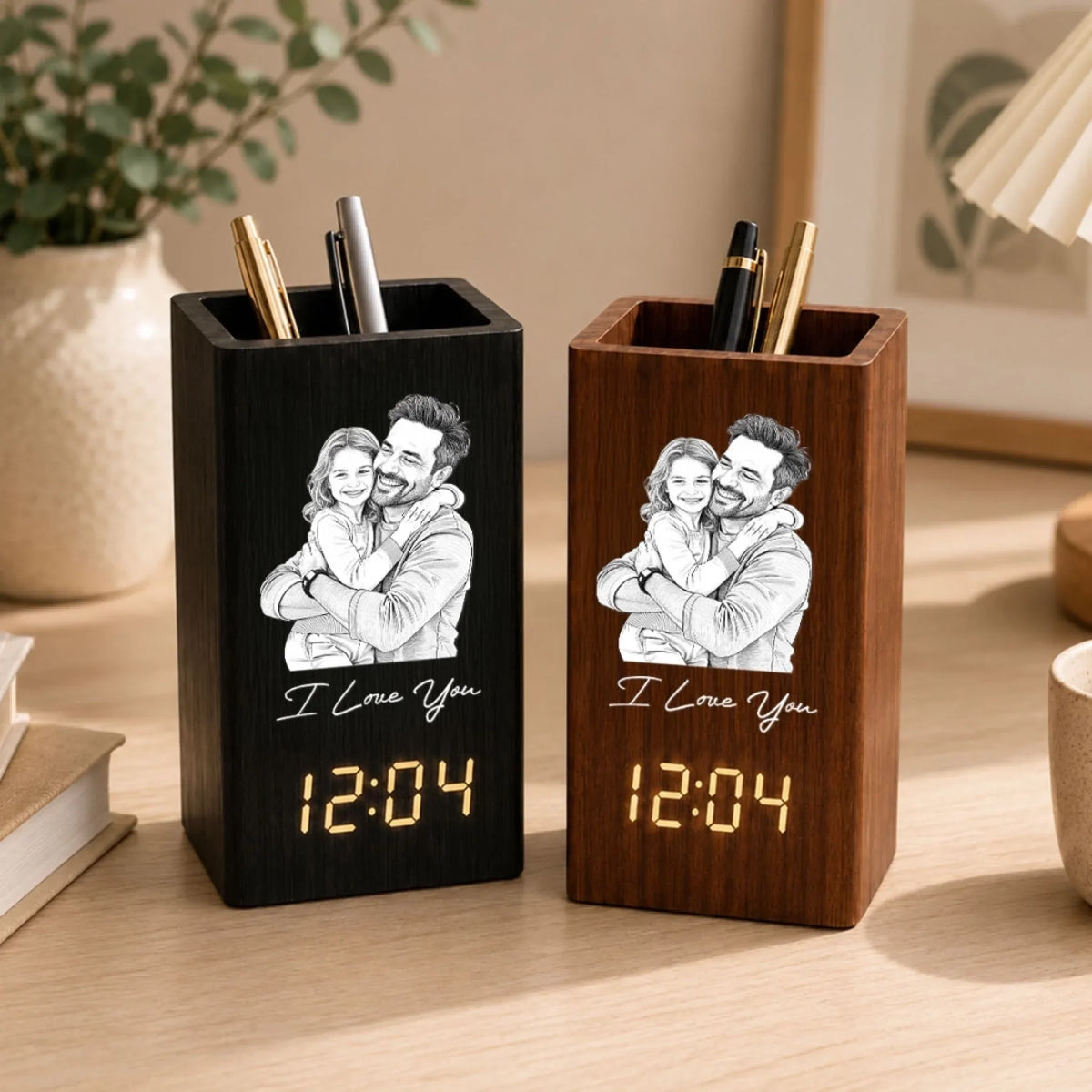 Love You - Personalized Pen Holder