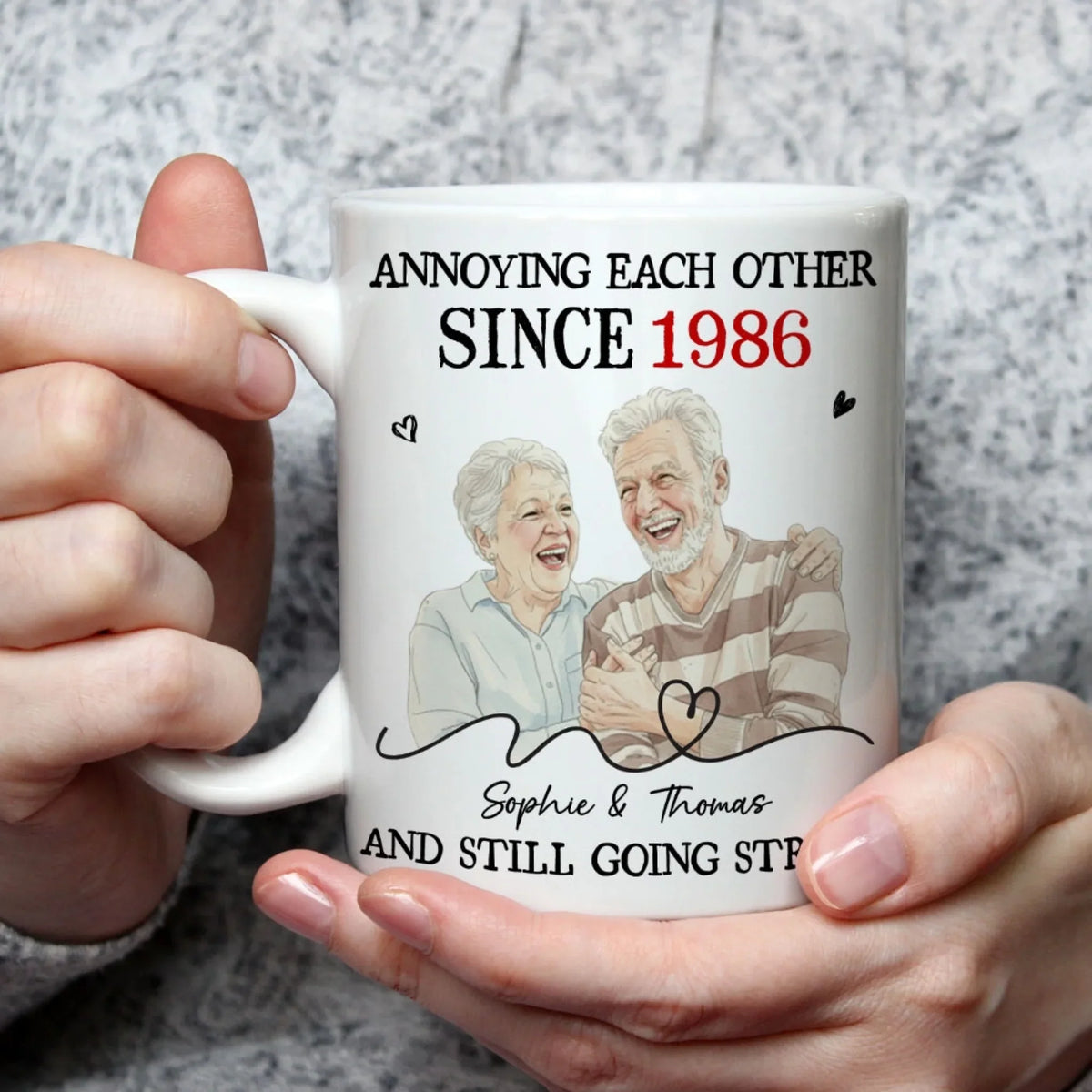 Custom Photo Anniversary Keepsake Gifts For Couple • You Are My Destiny - Personalized Coffee Mug