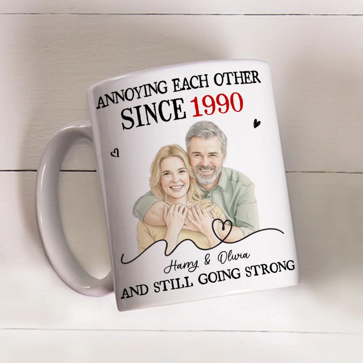 Custom Photo Anniversary Keepsake Gifts For Couple • You Are My Destiny - Personalized Coffee Mug