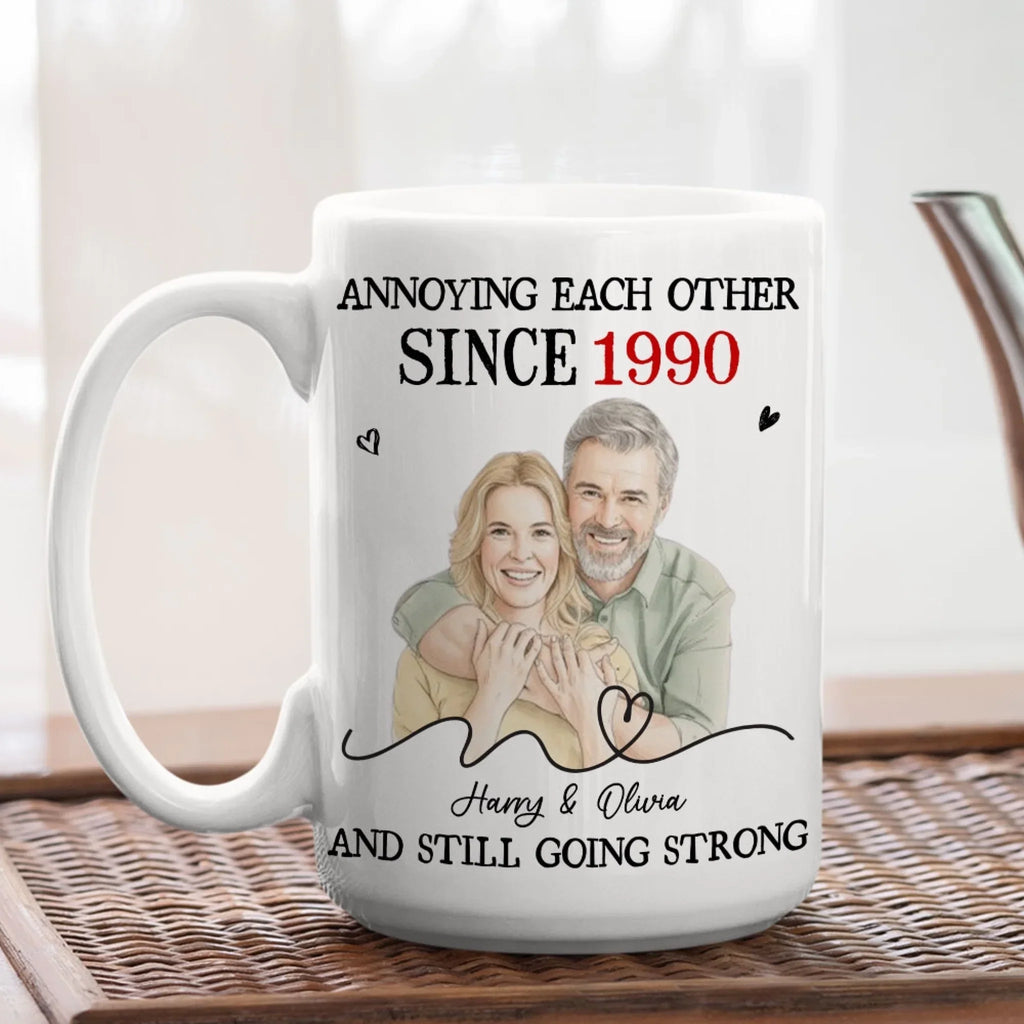 Custom Photo Anniversary Keepsake Gifts For Couple • You Are My Destiny - Personalized Coffee Mug