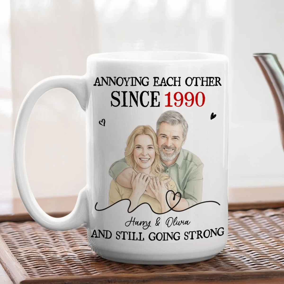 Custom Photo Anniversary Keepsake Gifts For Couple • You Are My Destiny - Personalized Coffee Mug