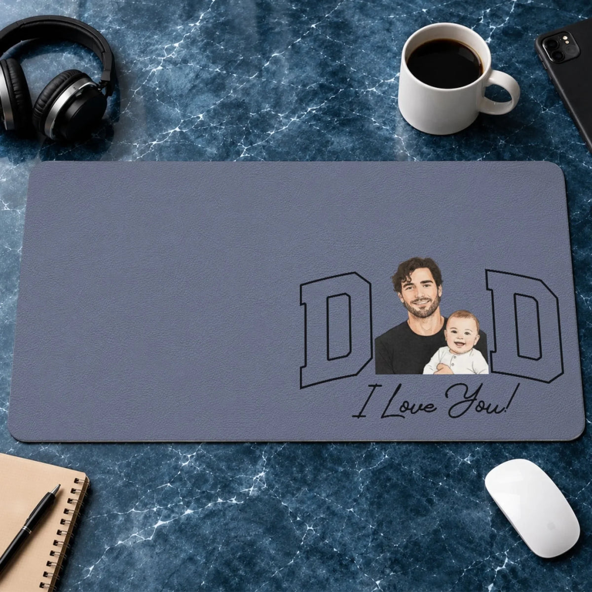 My Daddy - Personalized Desk Mat