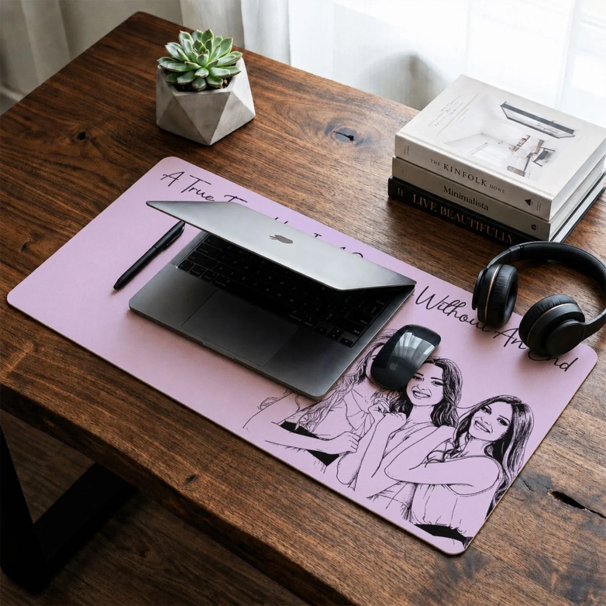 Besties Forever - Personalized Desk Mat