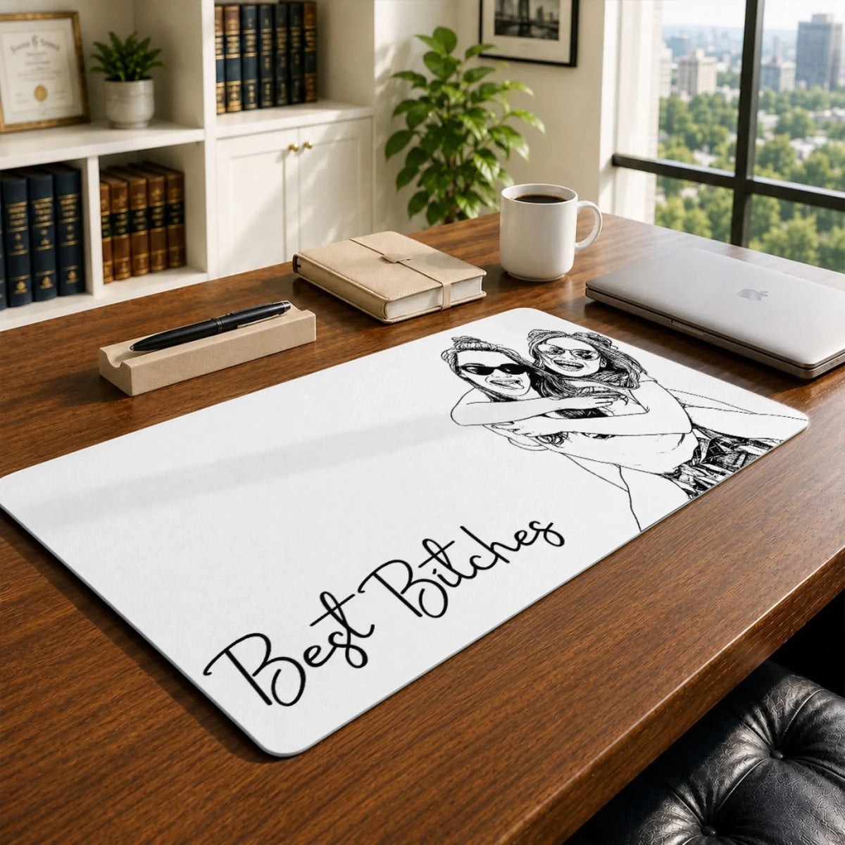 Besties Forever - Personalized Desk Mat