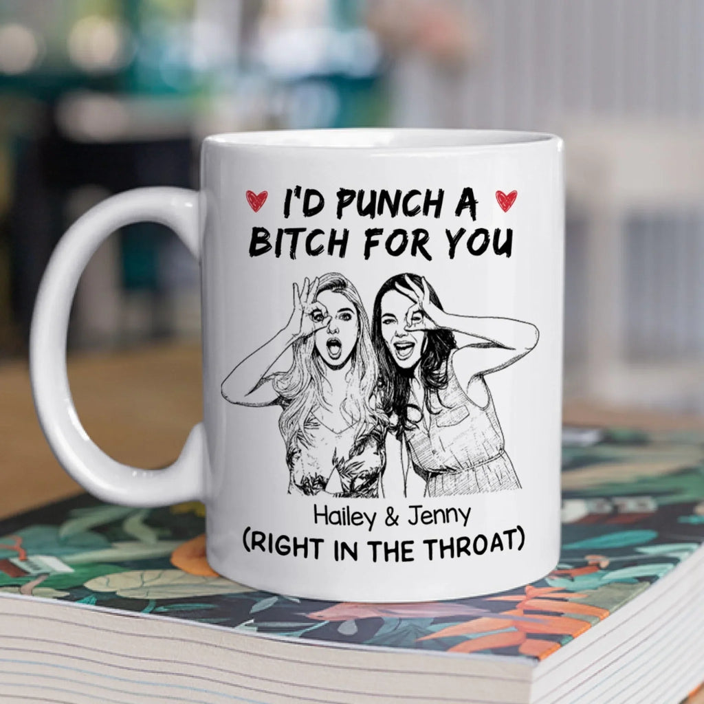 Custom Photo Best Friend, Christmas & Birthday Friendship Keepsake Gift • Best Friend - Personalized Coffee Mug