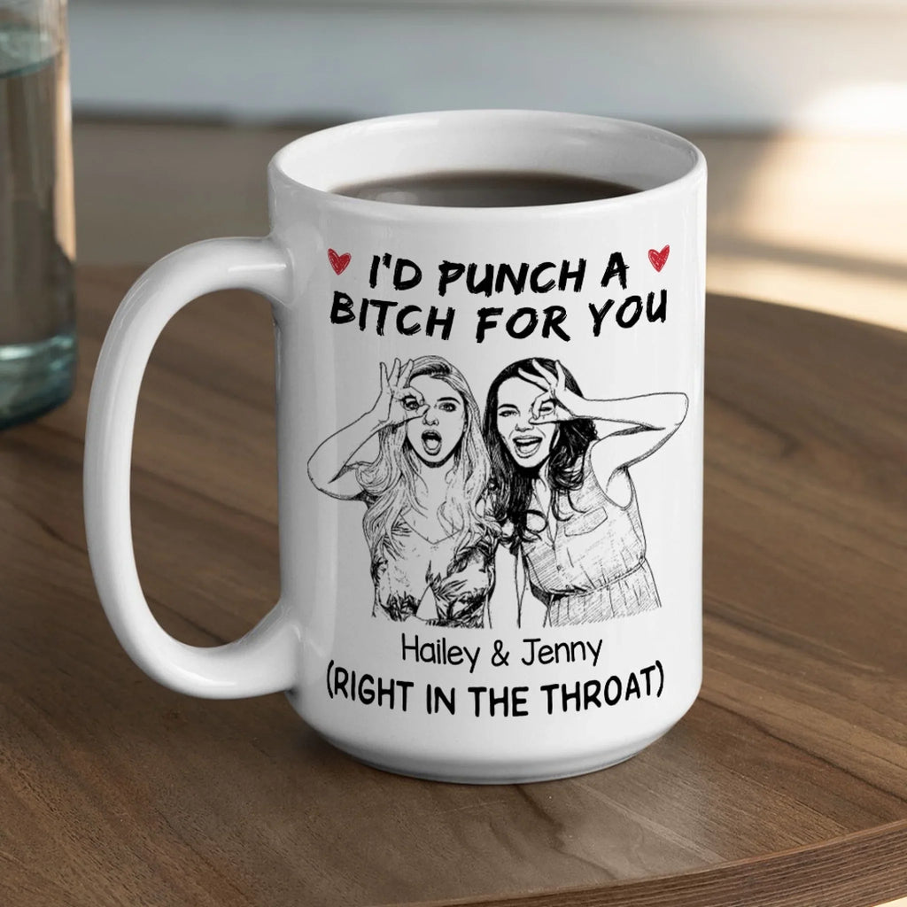 Custom Photo Best Friend, Christmas & Birthday Friendship Keepsake Gift • Best Friend - Personalized Coffee Mug
