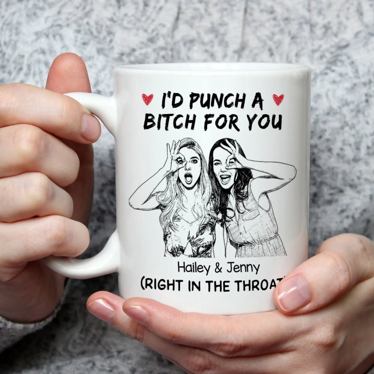 Custom Photo Best Friend, Christmas & Birthday Friendship Keepsake Gift • Best Friend - Personalized Coffee Mug