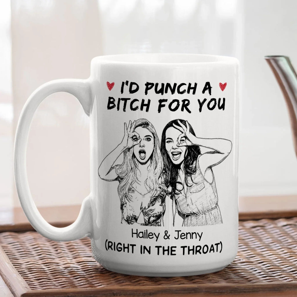 Custom Photo Best Friend, Christmas & Birthday Friendship Keepsake Gift • Best Friend - Personalized Coffee Mug