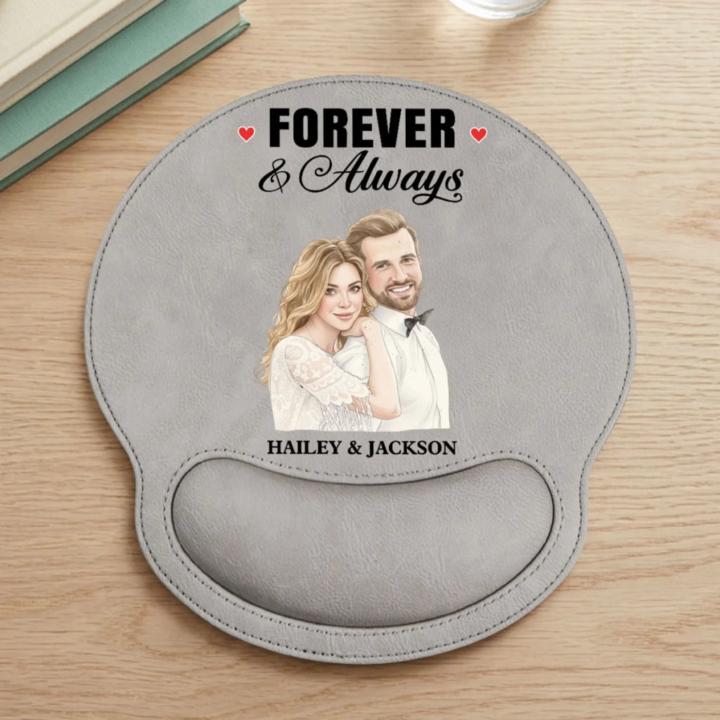 You And Me We Got This - Personalized Leather Mouse Pad