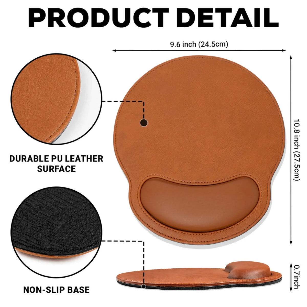 You And Me We Got This - Personalized Leather Mouse Pad