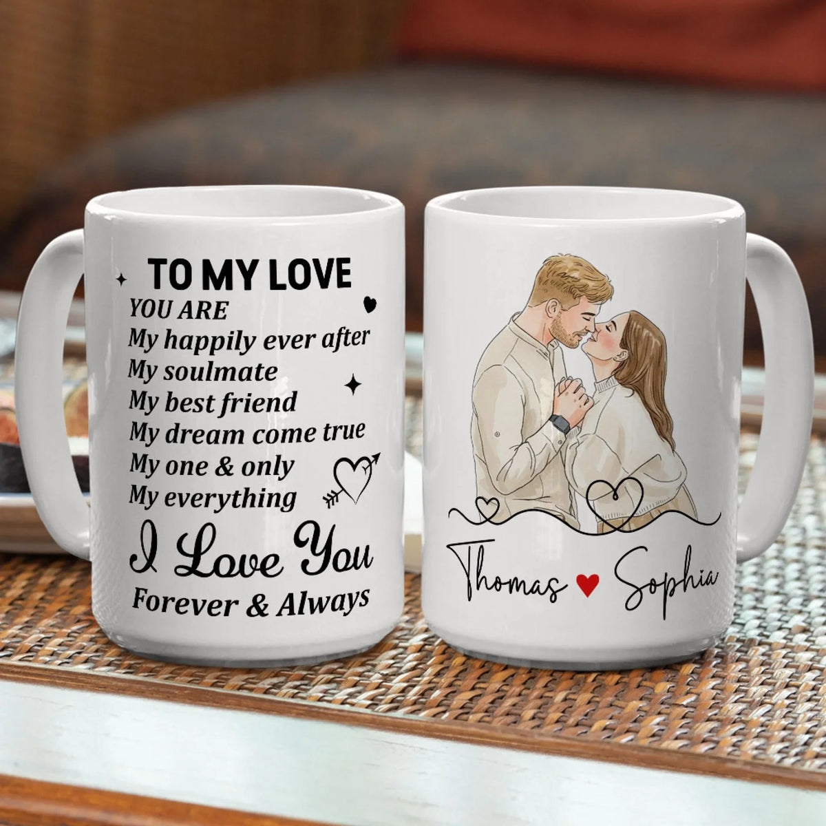 Custom Photo Anniversary Keepsake Gifts For Couple • One And Only - Personalized Coffee Mug