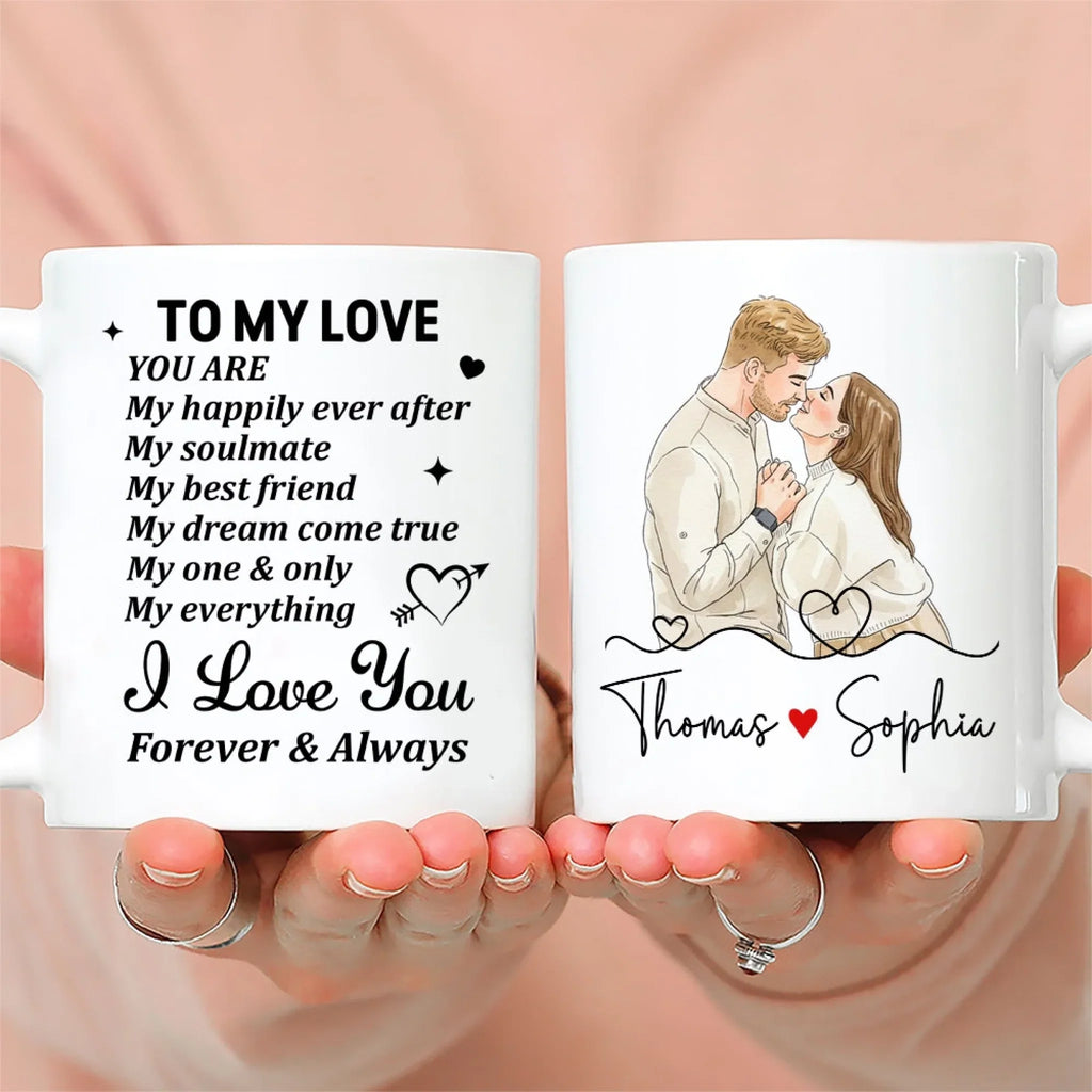 Custom Photo Anniversary Keepsake Gifts For Couple • One And Only - Personalized Coffee Mug