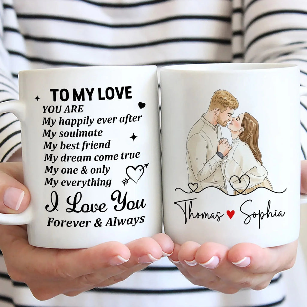 Custom Photo Anniversary Keepsake Gifts For Couple • One And Only - Personalized Coffee Mug