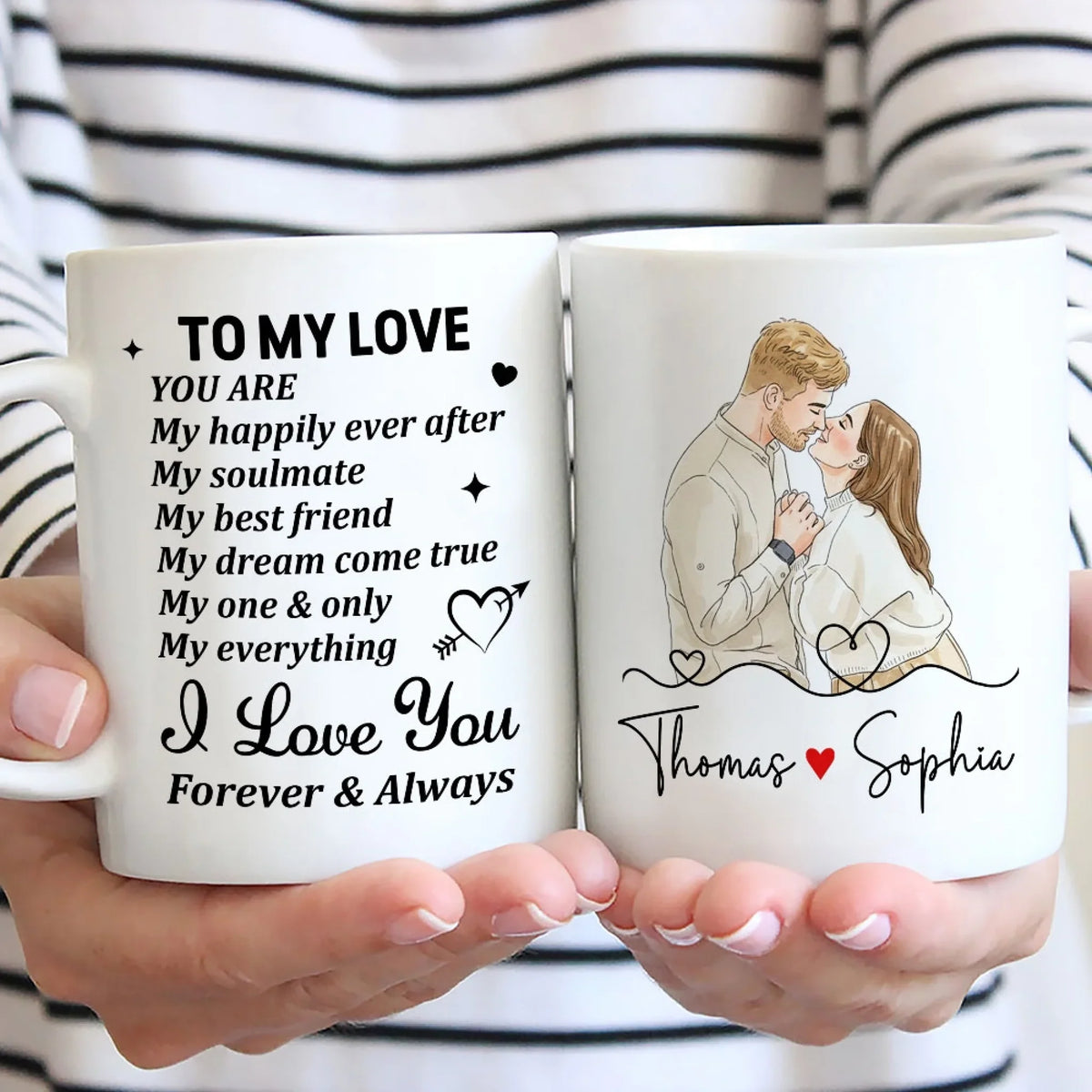 Custom Photo Anniversary Keepsake Gifts For Couple • One And Only - Personalized Coffee Mug