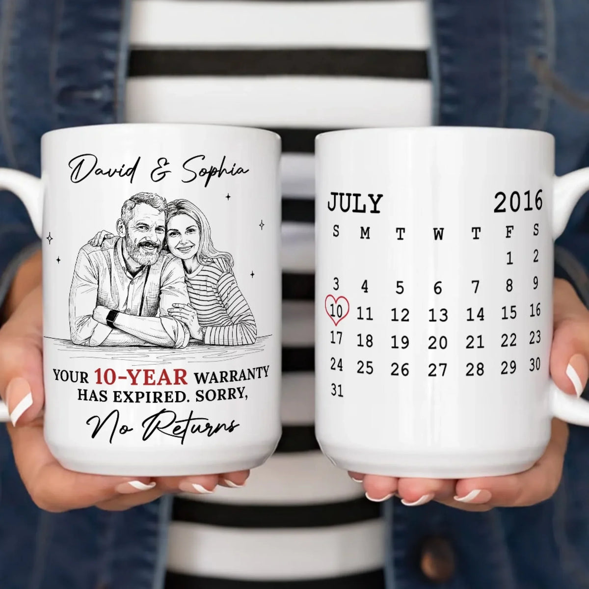 Custom Photo Anniversary Keepsake Gifts For Couple • Has Expired - Personalized Coffee Mug
