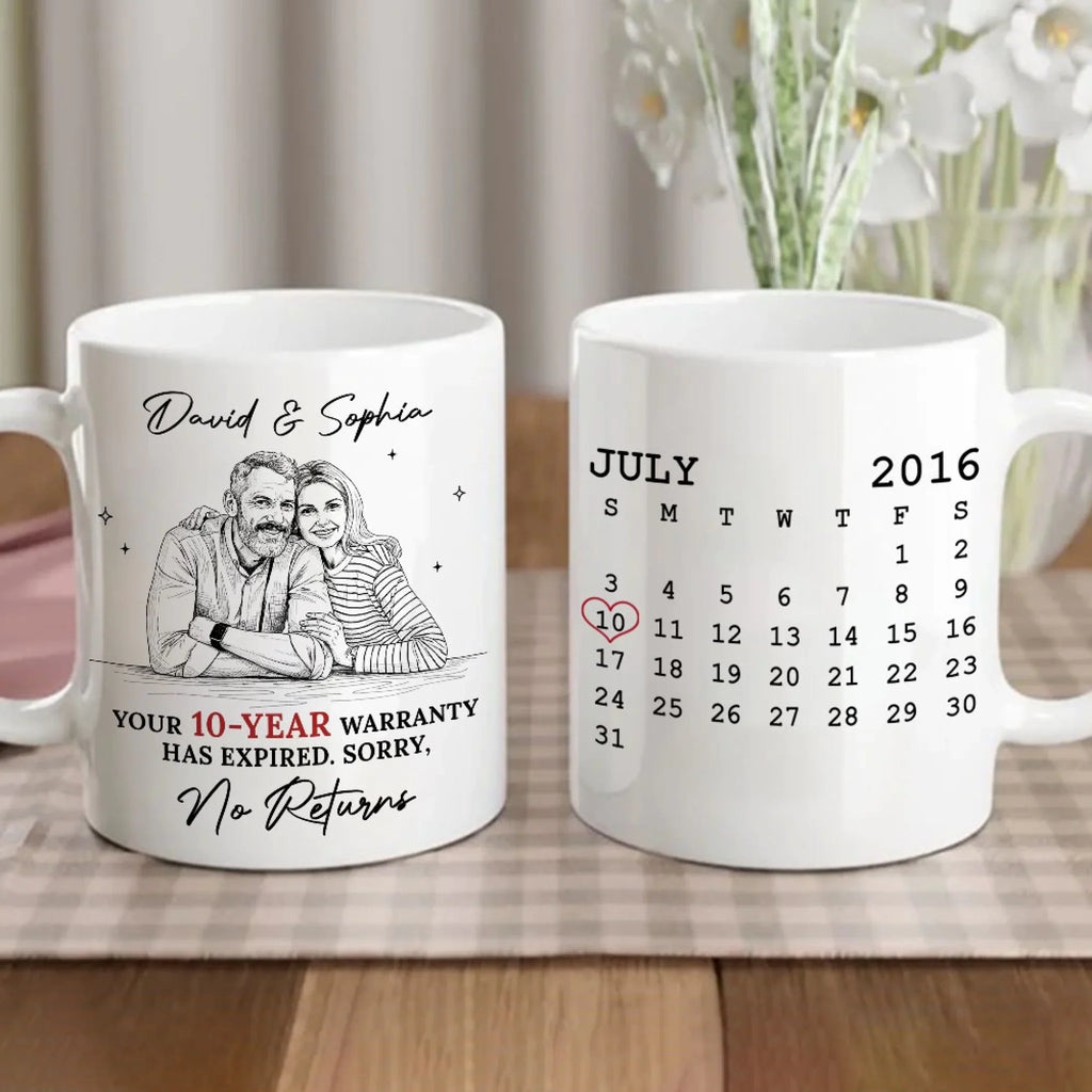 Custom Photo Anniversary Keepsake Gifts For Couple • Has Expired - Personalized Coffee Mug