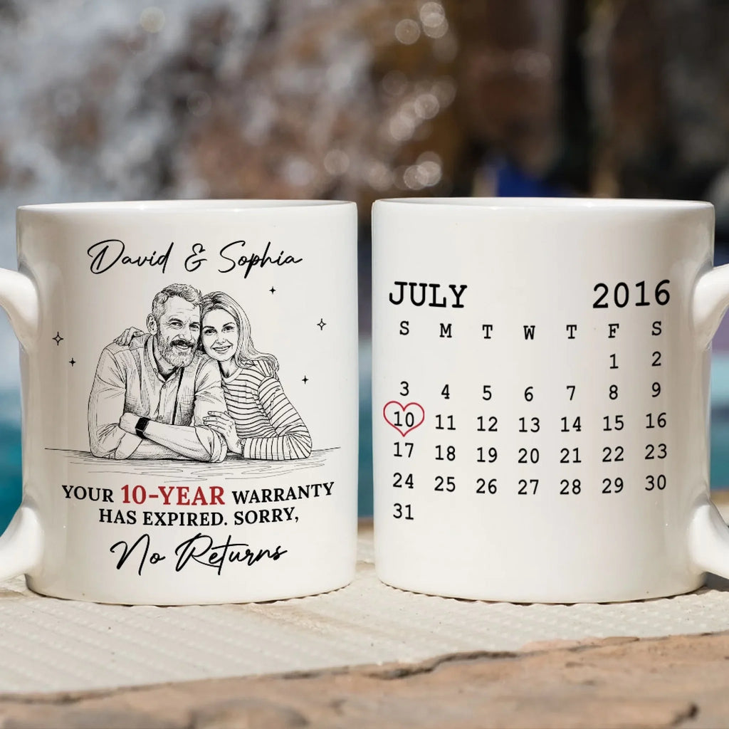 Custom Photo Anniversary Keepsake Gifts For Couple • Has Expired - Personalized Coffee Mug