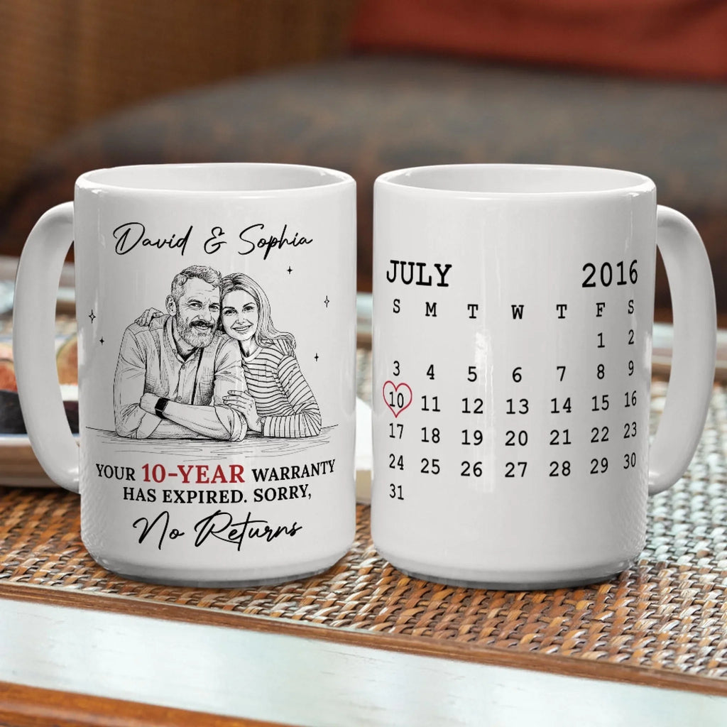 Custom Photo Anniversary Keepsake Gifts For Couple • Has Expired - Personalized Coffee Mug