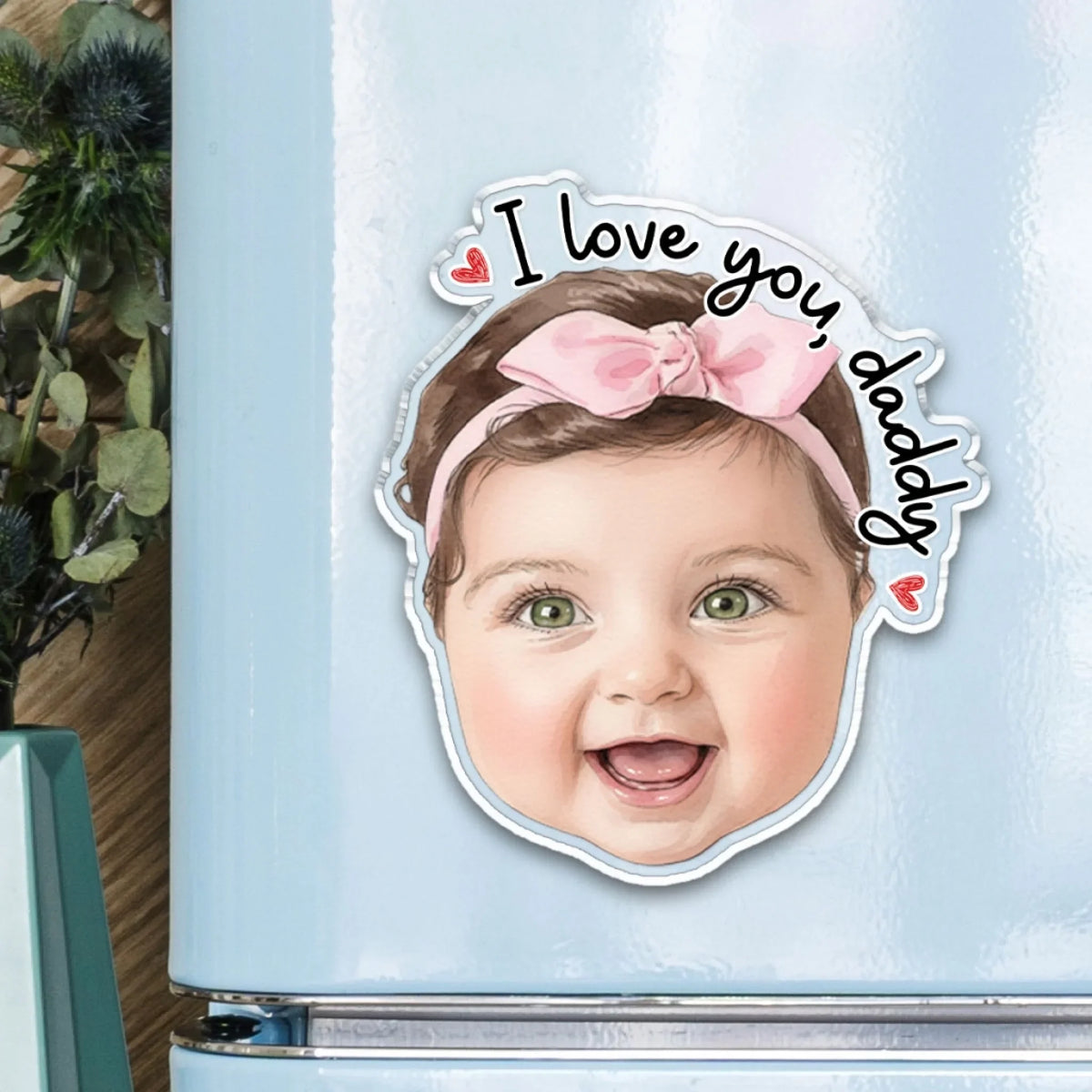 I Love You Dad - Personalized Acrylic Magnet