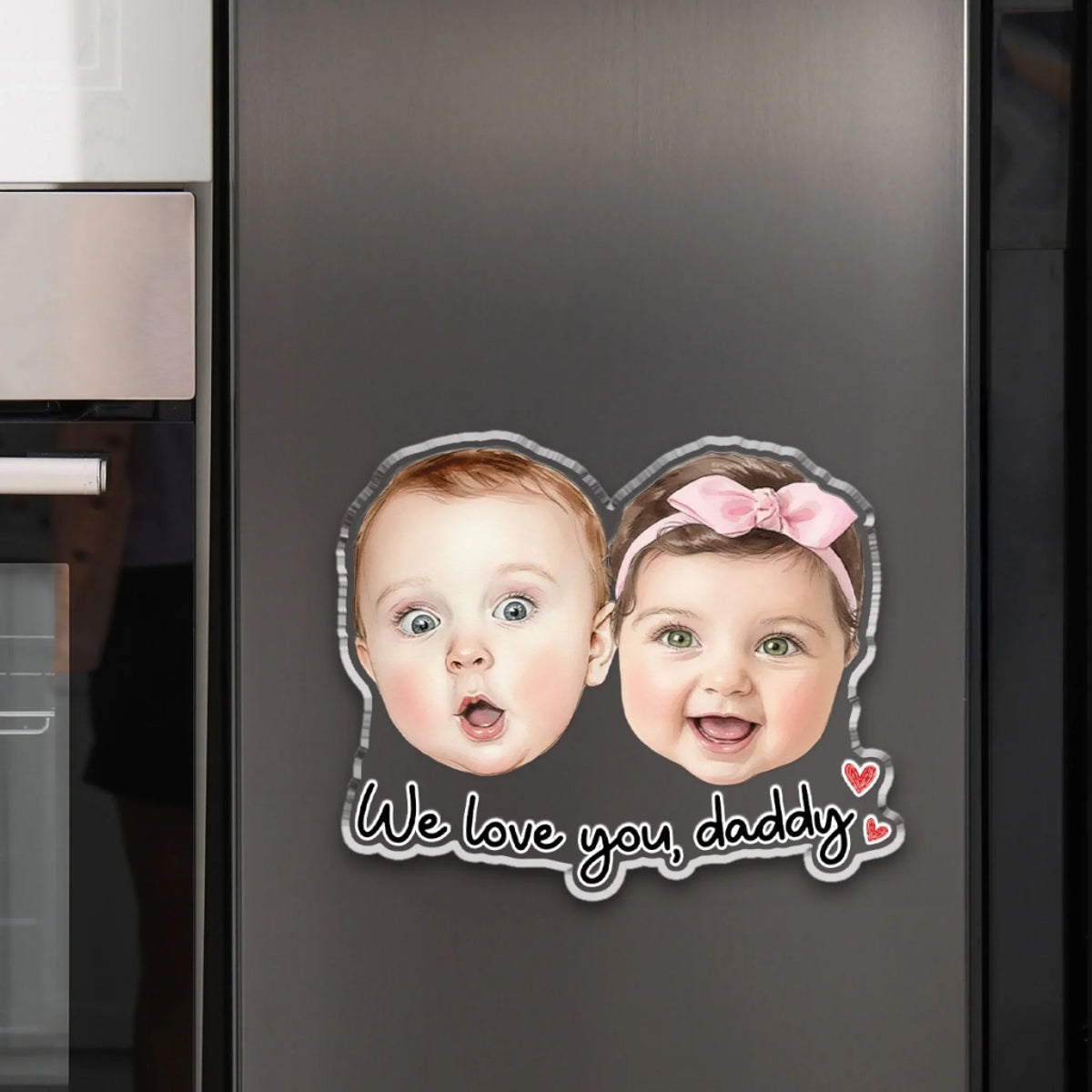 I Love You Dad - Personalized Acrylic Magnet