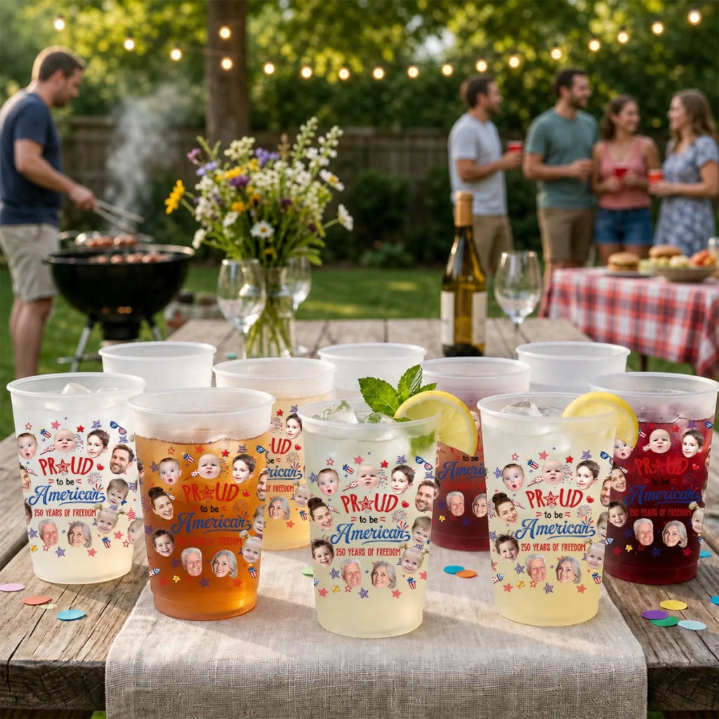 Proud To Be American - Personalized Frosted Cup
