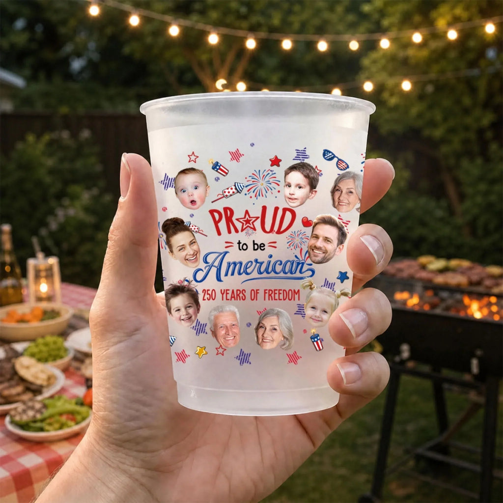 Proud To Be American - Personalized Frosted Cup