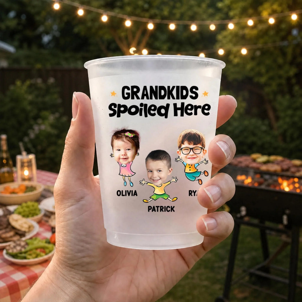 Grandkids Spoiled Here - Personalized Frosted Cup