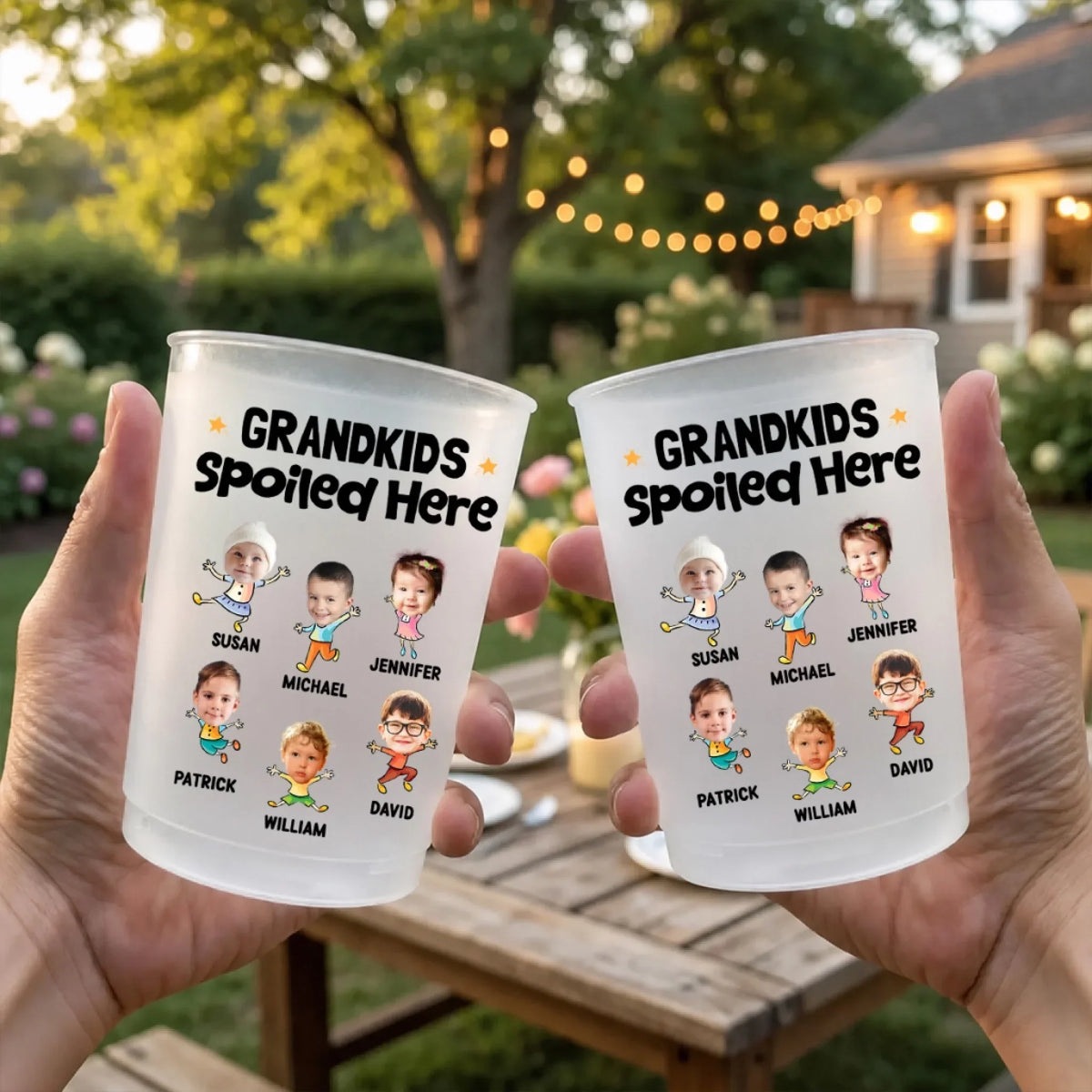 Grandkids Spoiled Here - Personalized Frosted Cup