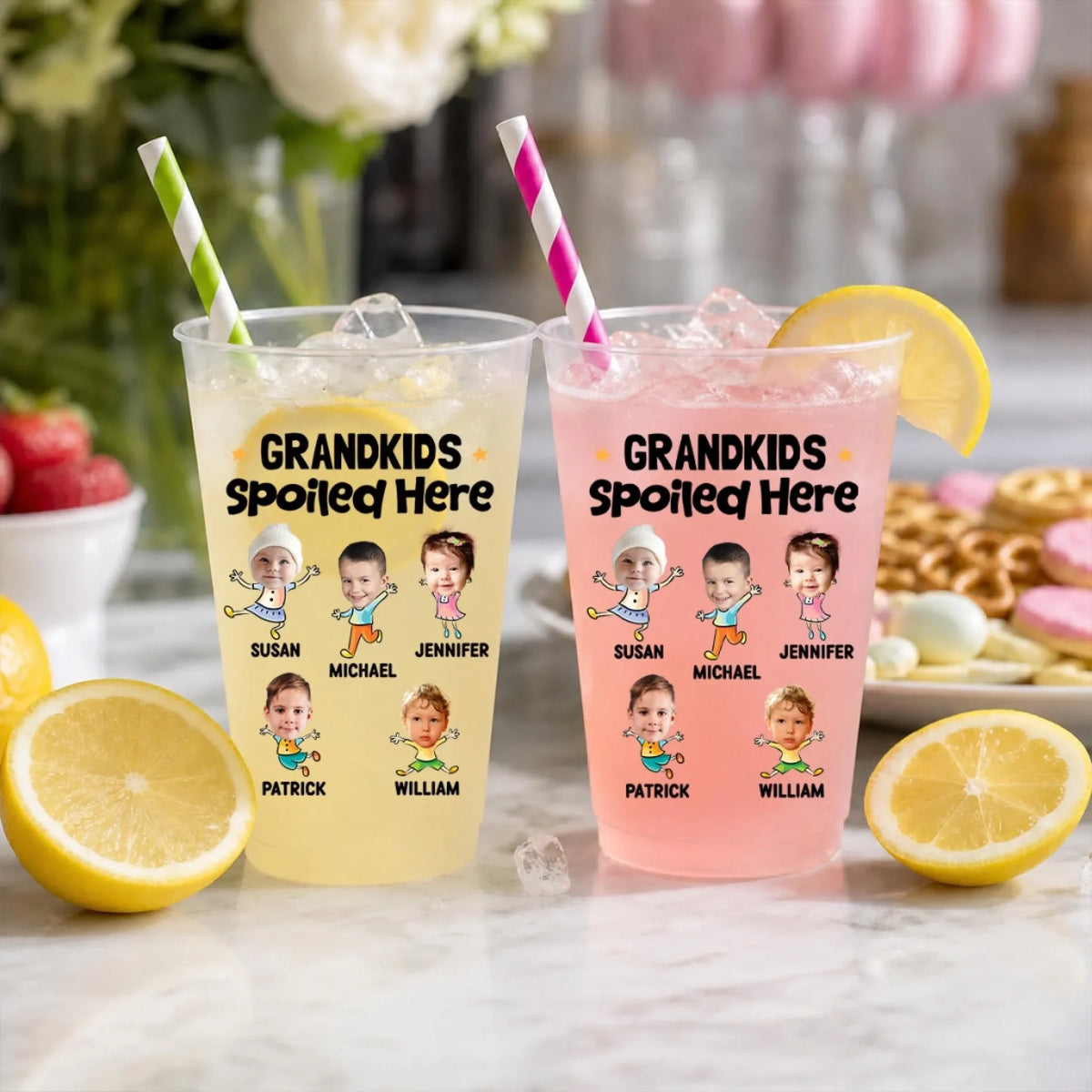 Grandkids Spoiled Here - Personalized Frosted Cup