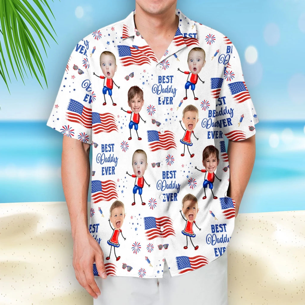 Best Daddy Ever - Personalized Hawaiian Shirt