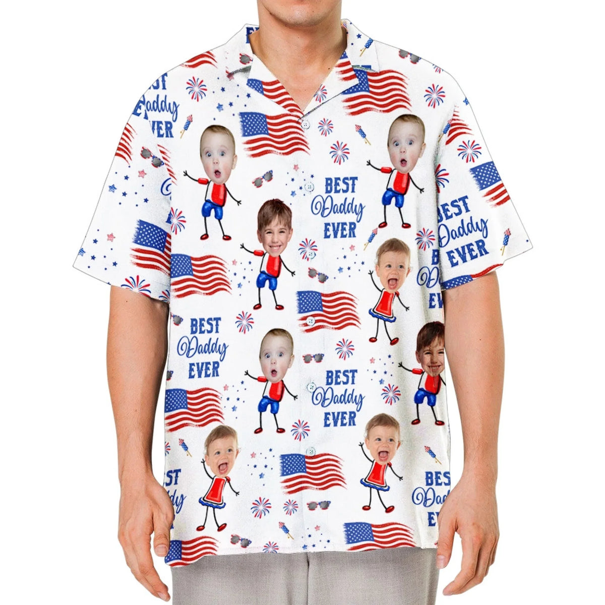 Best Daddy Ever - Personalized Hawaiian Shirt