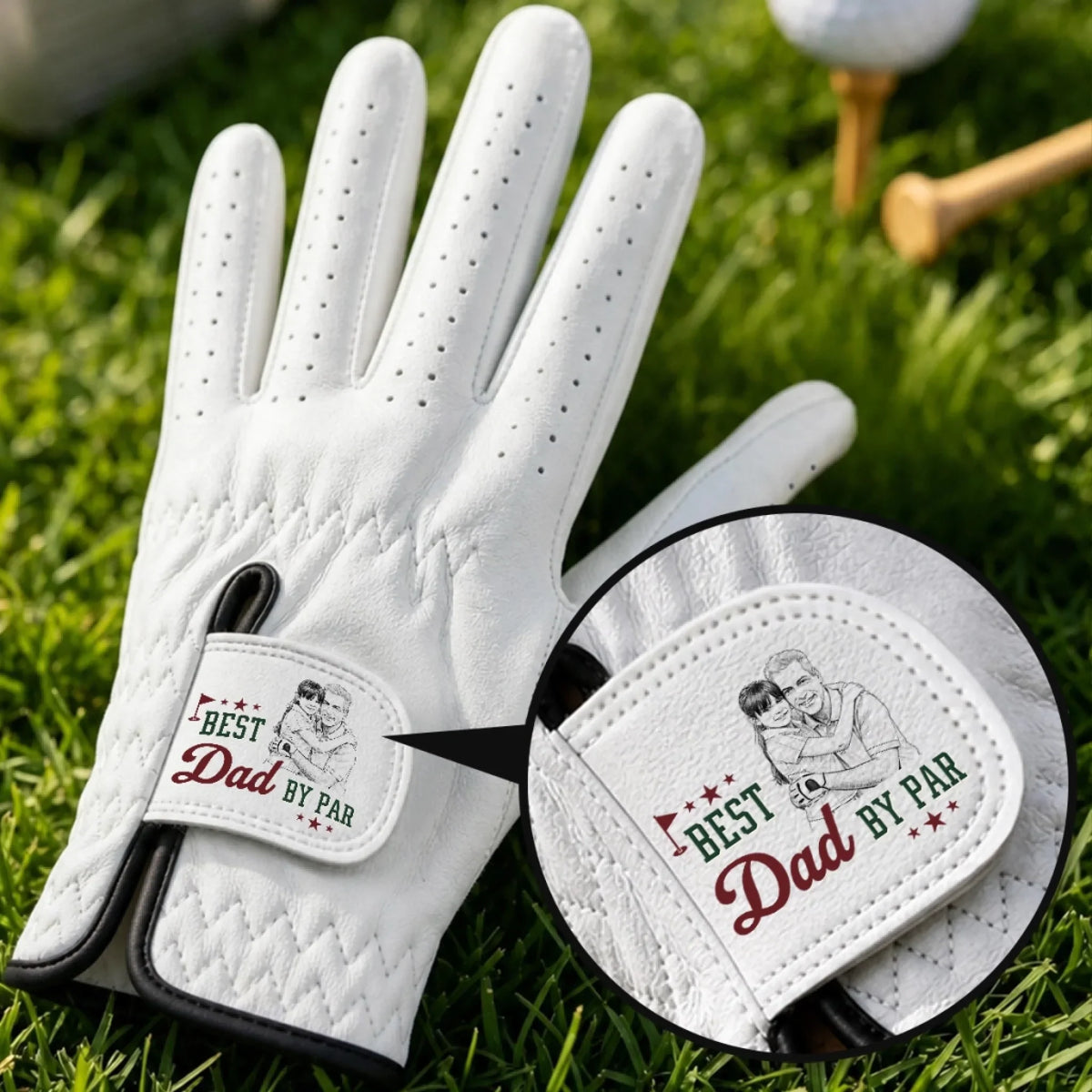 Best Daddy By Par - Personalized Golf Glove