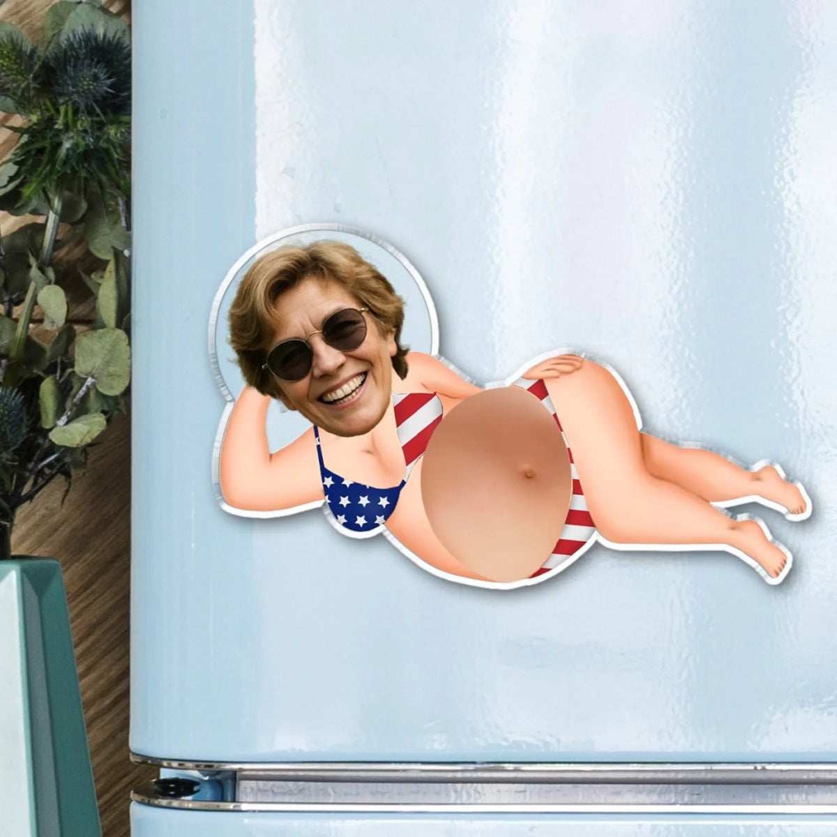 Sexy Couple - Personalized Squishy Acrylic Magnet