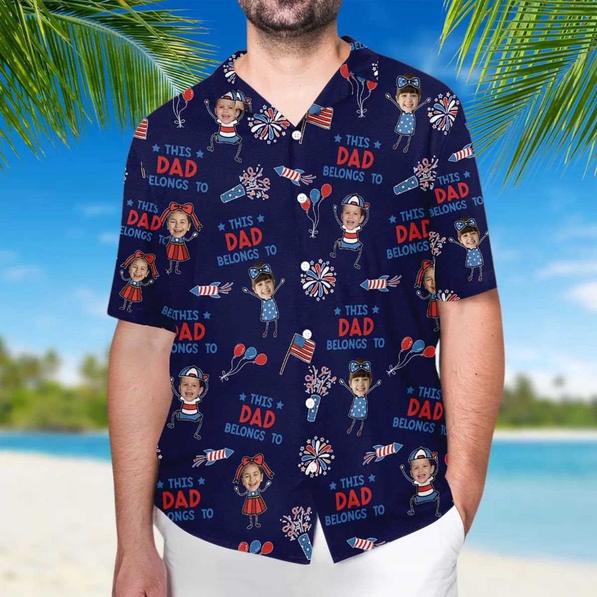 Built By Love Called Dad - Personalized Hawaiian Shirt