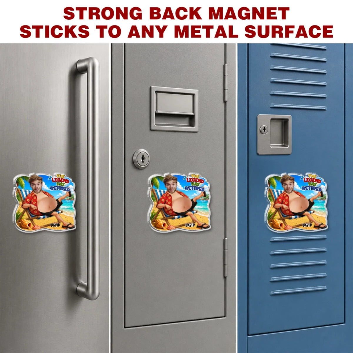 The Legend Has Retired - Personalized Squishy Acrylic Magnet