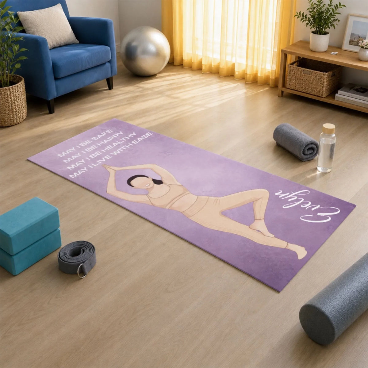 May I Live With Ease Photo - Personalized Yoga Mat