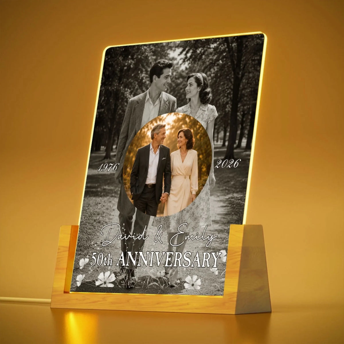 Custom Photo Anniversary, Wedding, Christmas Gift For Husband, Him• Anniversary Gift - Personalized Night Light
