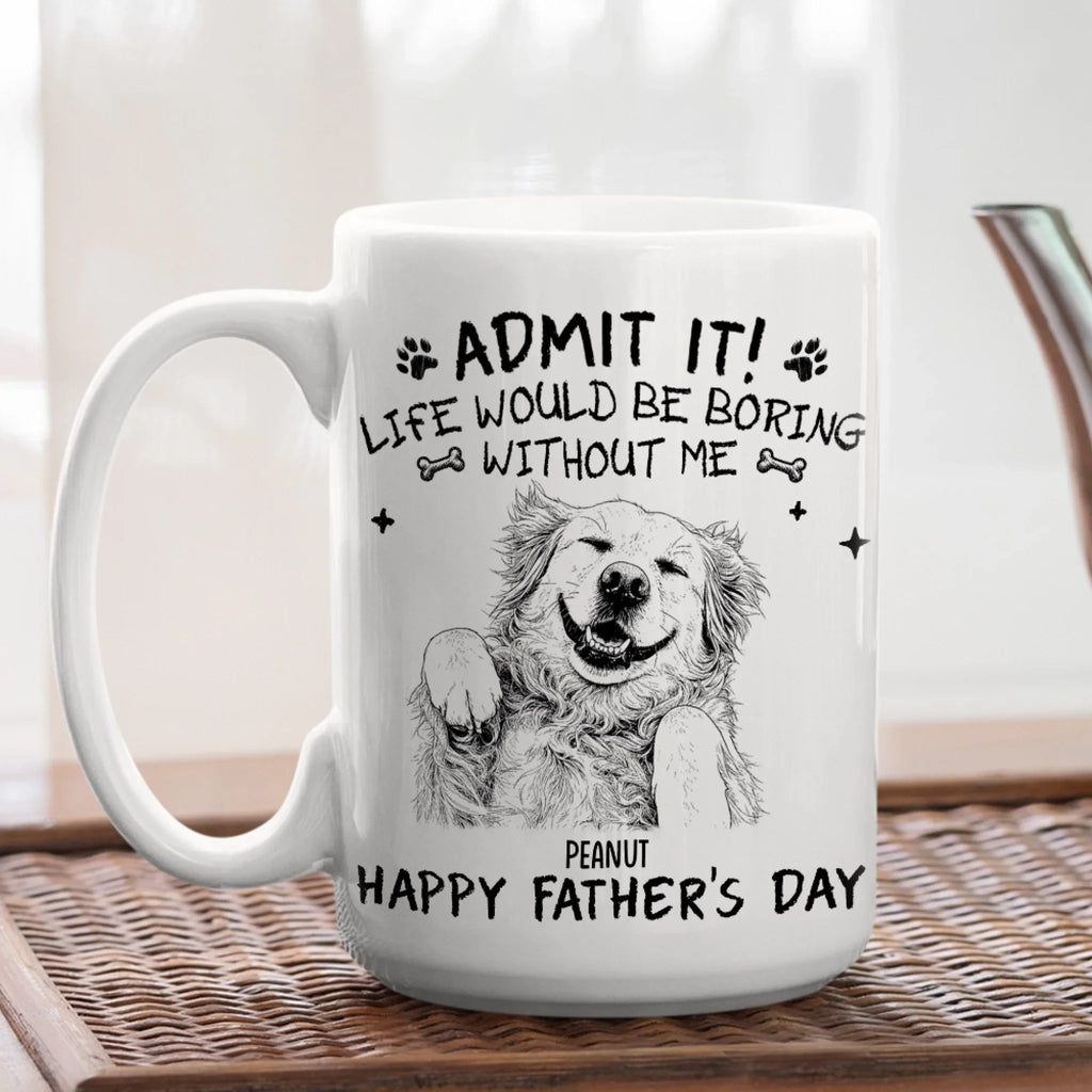 Custom Photo Christmas & Birthday Keepsake Gift • Admit It Sketch - Personalized Coffee Mug
