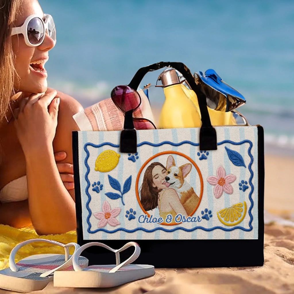 Only Us In This World - Personalized Canvas Tote Bag