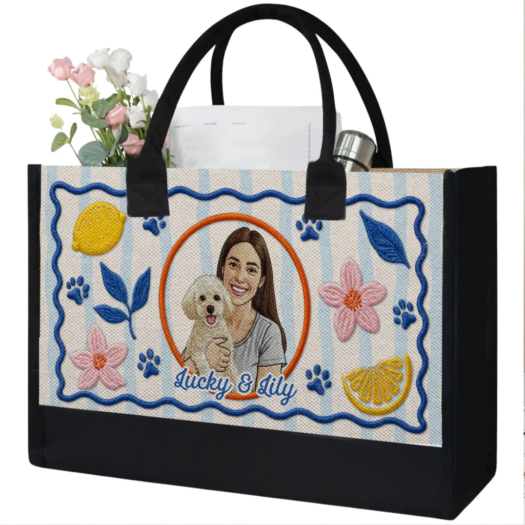 Only Us In This World - Personalized Canvas Tote Bag