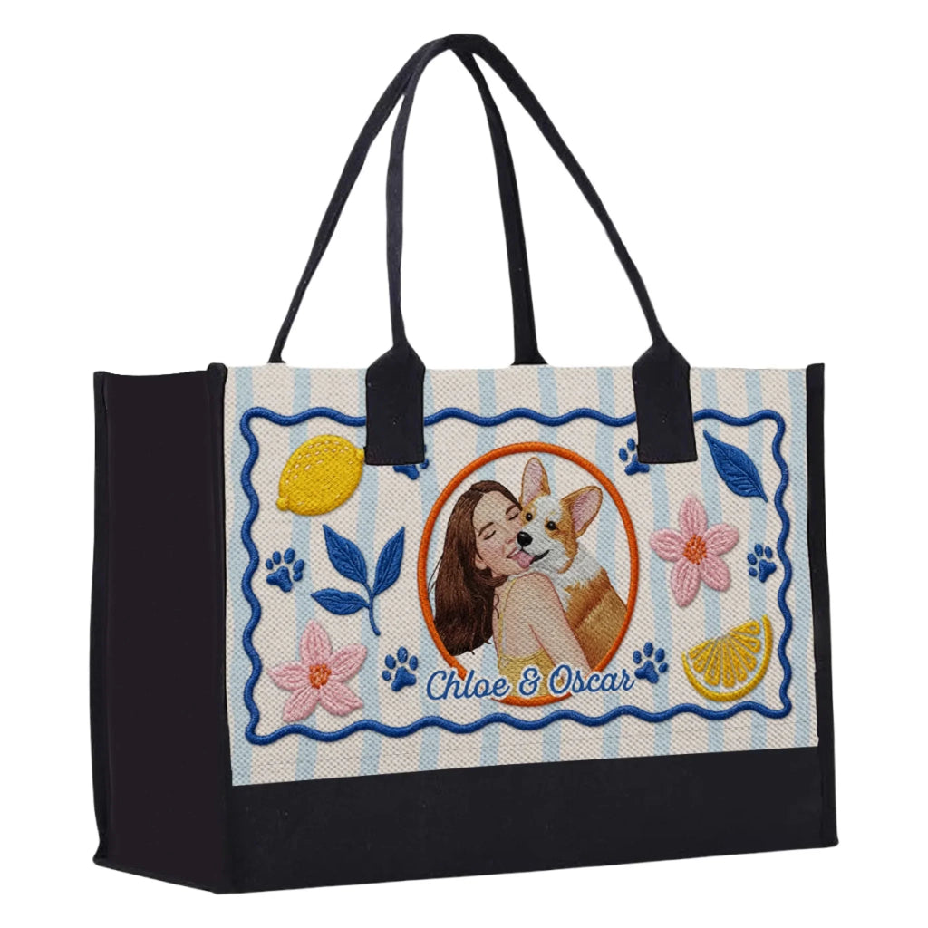 Only Us In This World - Personalized Canvas Tote Bag
